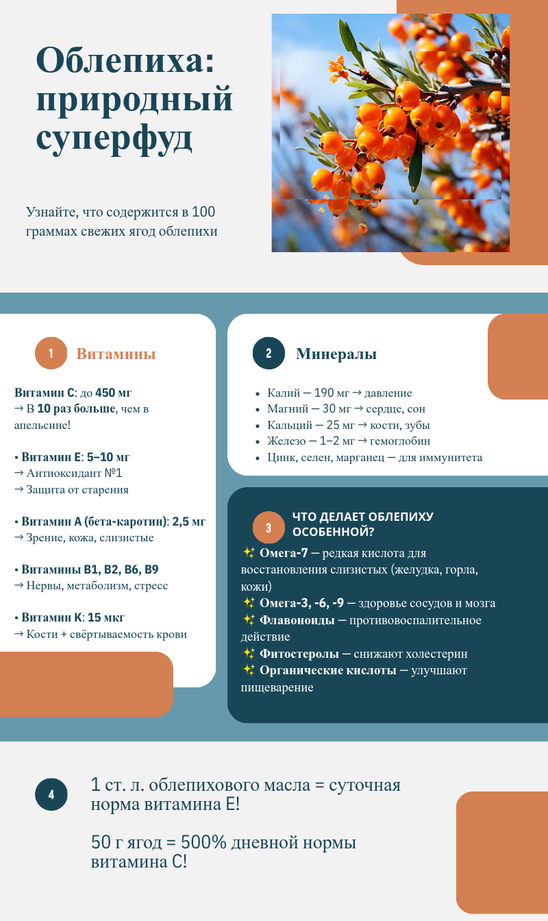 чем полезна облепиха для организма человека