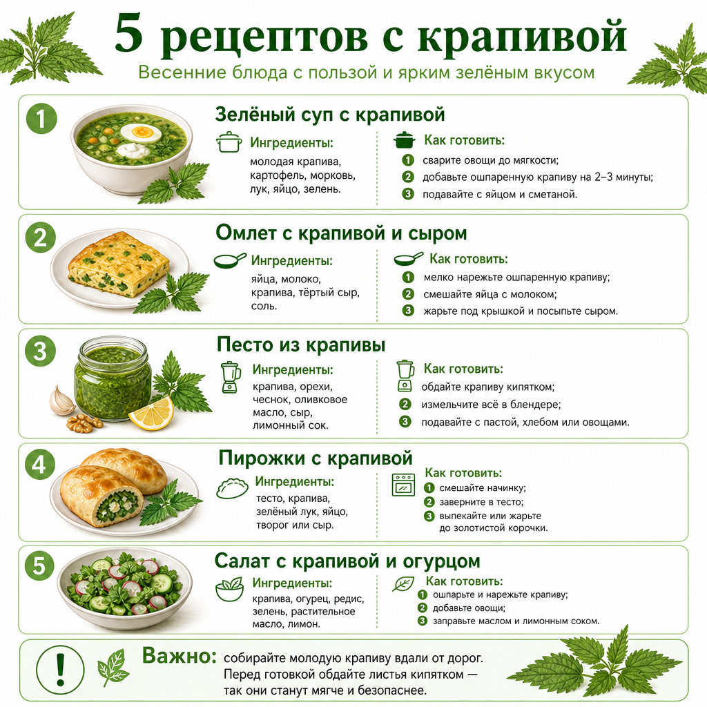 чем полезна крапива